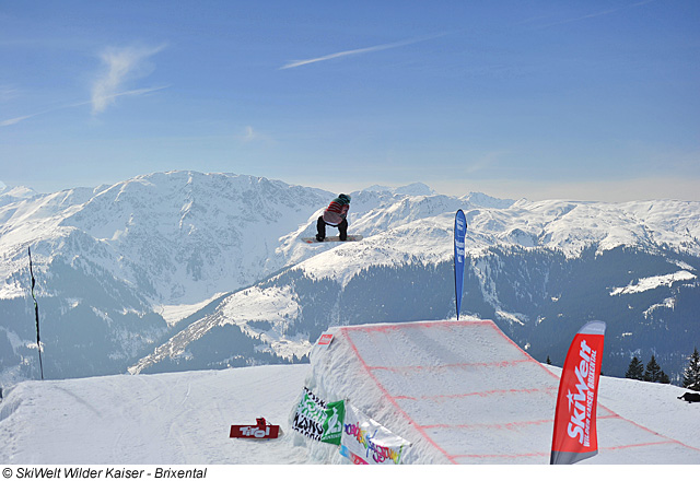 Snowboarden in der SkiWelt Westendorf