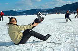 Eislaufen auf dem Wörthersee