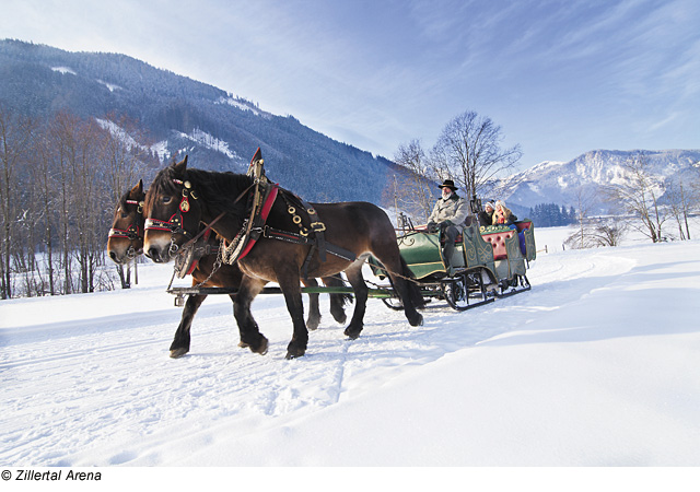 Zillertal Arena, Pferdeschlittenfahrt